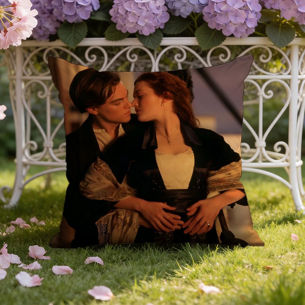 MovieTitanic Cushion Cover Home & Car Dual-Scene Pillow Cover: Reversible for Premium Comfort
