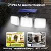 333LED Solar Lichter Außen Motion Sensor Menschlichen Induktion Einstellbare Kopf IP65 Wasserdichte Wand Lampe