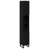 Wall Mounted Bathroom Furniture Set 3 pcs Black Oak Effect