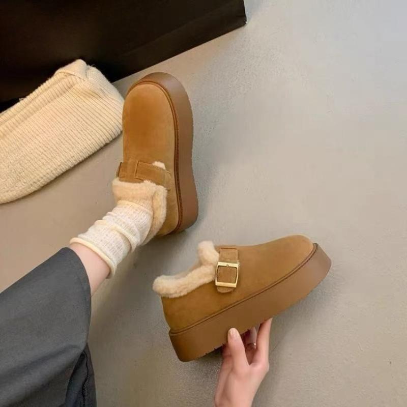 Snow Boots, Fleece Warm Shoes, New Cotton Shoes for Women