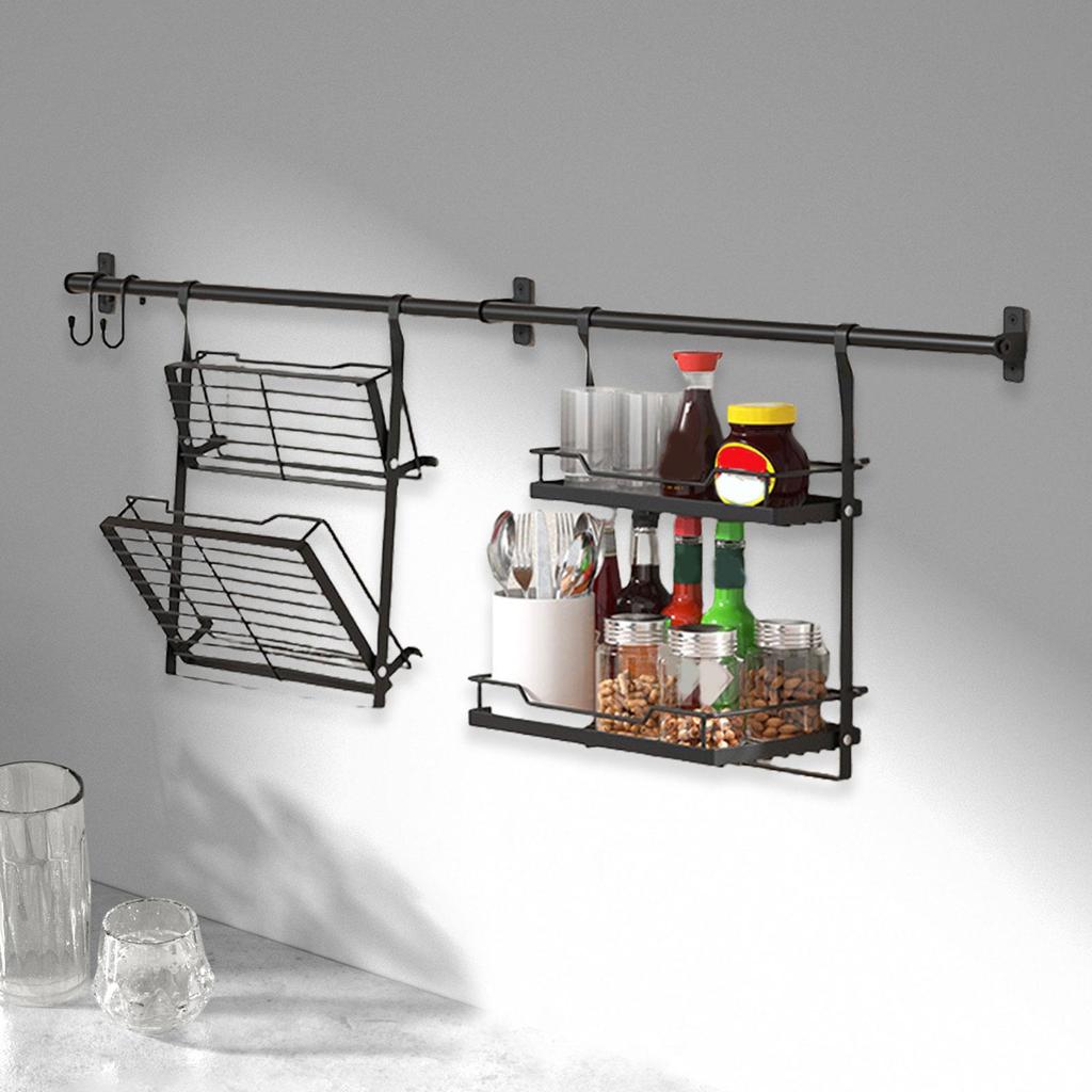 Wall Hanging Dish Rack Solid Shower Rack for Household Pantry Indoor/Outdoor