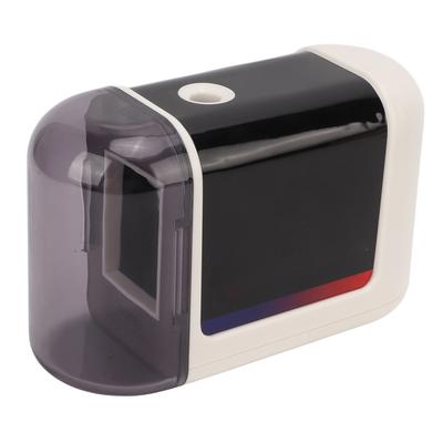 Sacapuntas Eléctrico Seguro Apagado Automático Funciona con Pilas Círculo Espiral Superior Lápiz