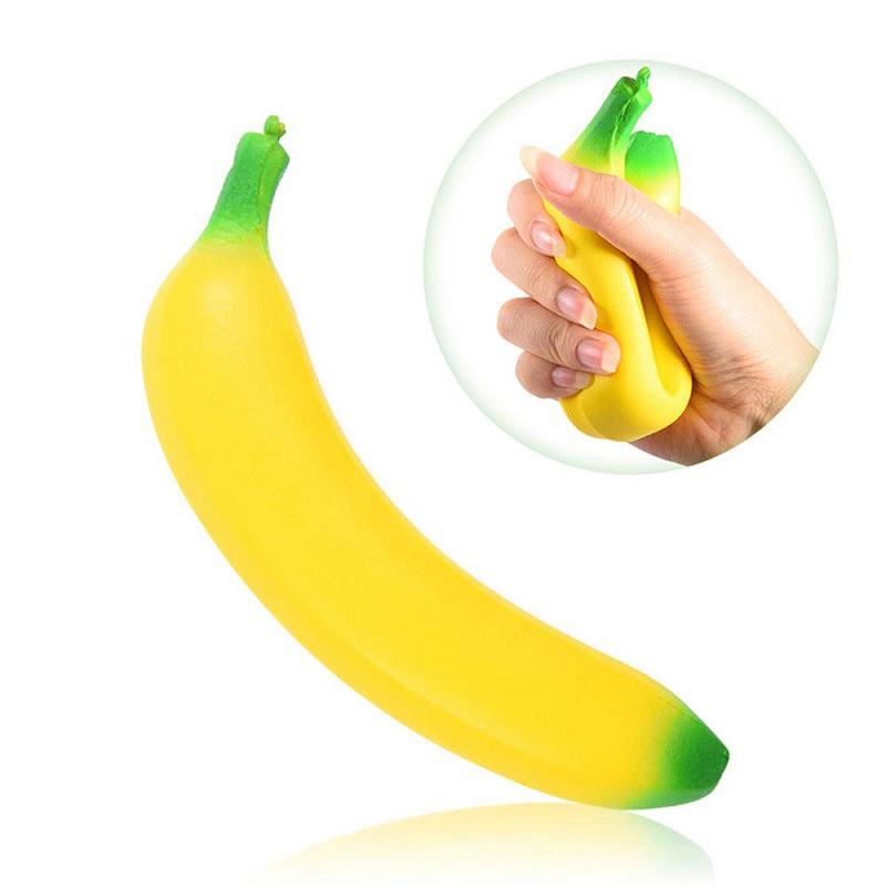 Anti-stress Squish Banana Toys Slow Rising Jumbo Squishy Fruit Squeeze Toy Funny Stress Reliever AntiStress Reduce Pressure Gift