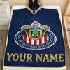 1PC Chivas Crest Fan Gear Custom Name Patterned Flannel Blanket Suitable For All Seasons For Home Decor Warmth And Comfort Gifts Holiday Present