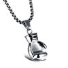 Boxing Gloves Boxer Men Necklaces Pendants Chain Punk Trendy for Boyfriend Stainless Steel Jewelry Creativity Gift