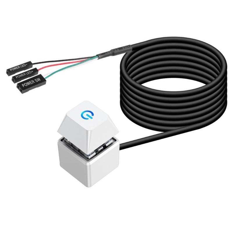 Desktop Computer Power Switching Button External Remote Start Computer Motherboards Power Button Extension Cable