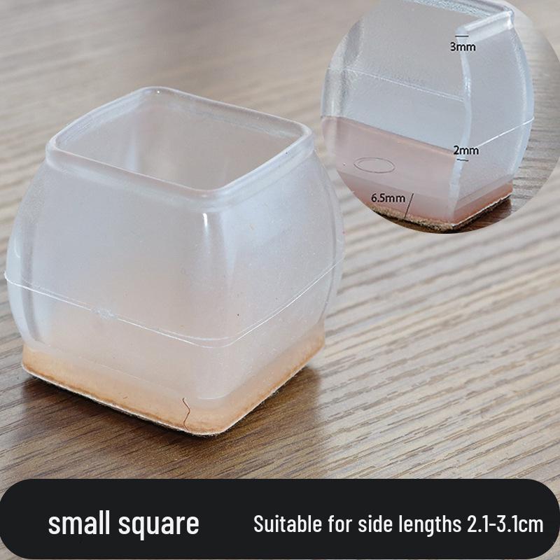 Non-slip Silent Chair Leg Covers: Thickened, Wear-Resistant Pads for Tables and Stools