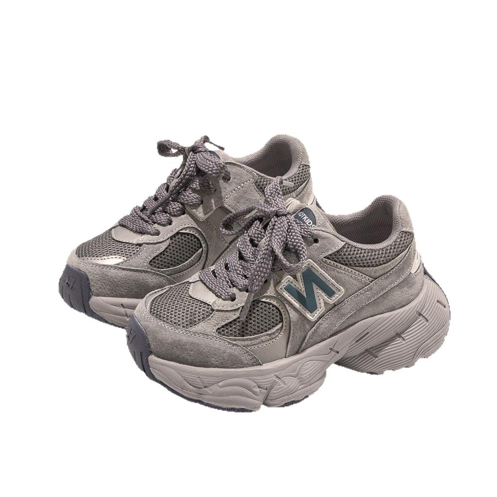 Leichte Sportschuhe für Mädchen Jungen Mesh-Laufschuhe Kinder Atmungsaktive Dad Shoes Modische Freizeitschuhe