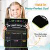 4 THOUGHT First & Last Day of School Chalkboard Sign- 11x14 Inch Double-Sided Reble Signs for Kids, Back to School Photo Prop for Kindergarten