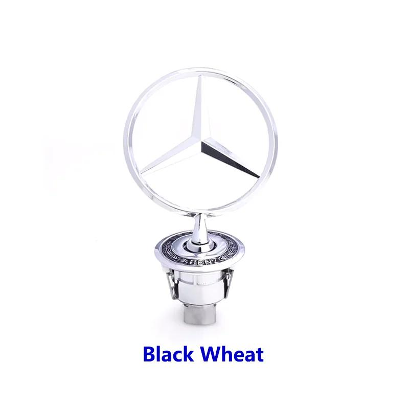 Car Sticker 1Pcs 44mm 3D Zinc Alloy Car Front Hood Emblem Bonnet Label Badge for Mercedes Benz W204 W210 W220 W212 C180 C200 Car