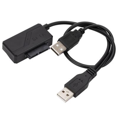 Sata zu USB 2.0 6Pin+7Pin 13Pin Adapterkabel Externes Stromkabel für Laptop Optisches Laufwerk CD/DVD ROM Slimline Laufwerk