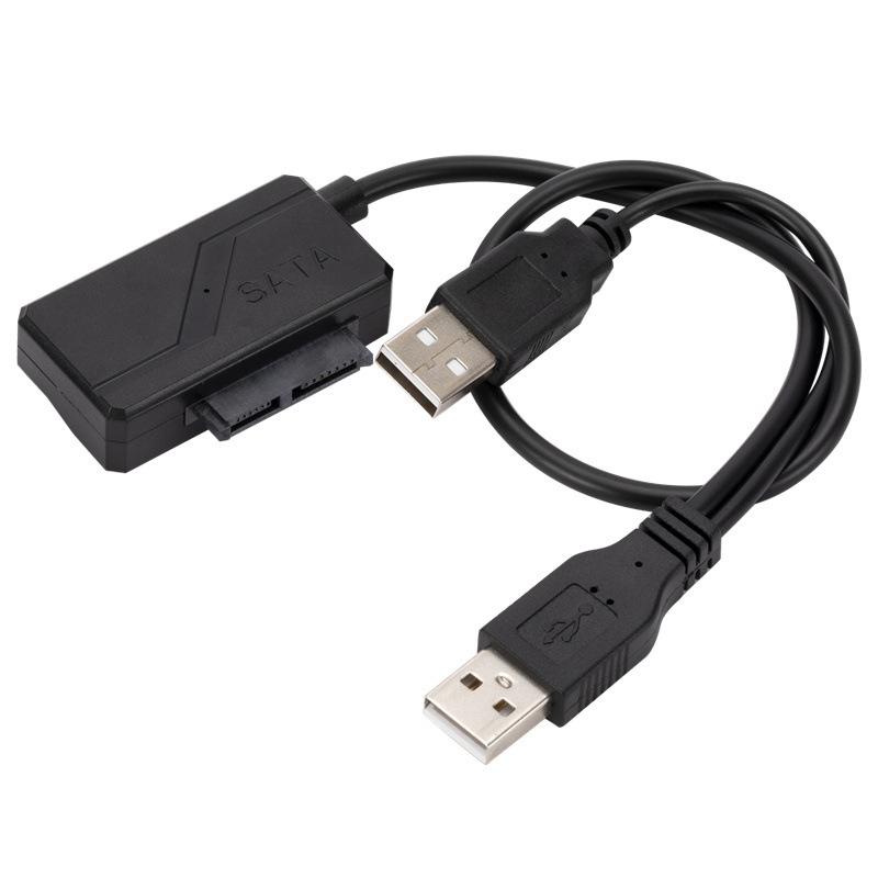 Sata To Usb 2.0 Adapter Cable External Power Cable For Cd/Dvd Rom Slimline Drive