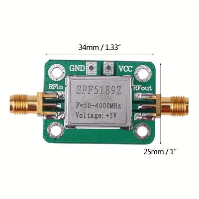 NEW-RF Amplifier, Low Noise LNA 50 To 4000MHz SPF5189Z / 5-6000MHz RF Amplifier for Amplifying FM HF VHF UHF Radio Signal