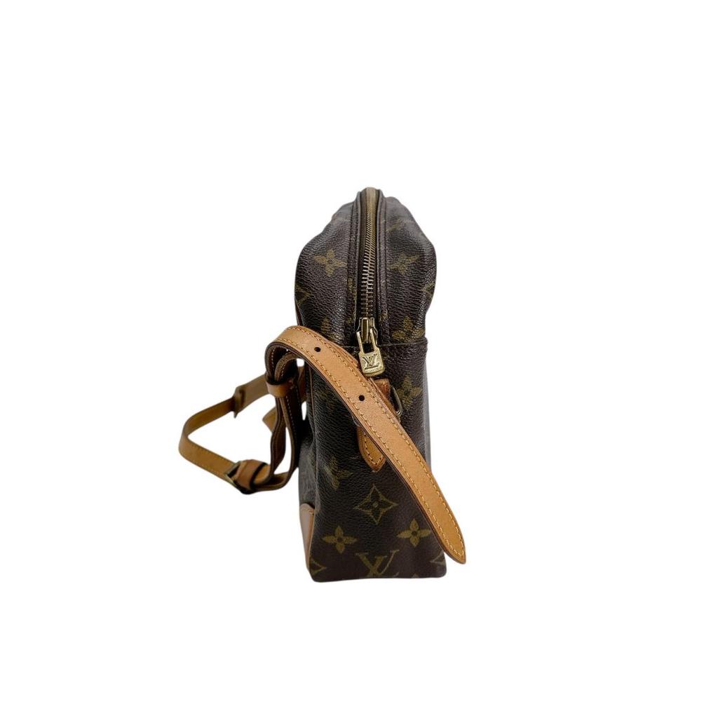 LOUIS VUITTON Monogram Diagonally hung Shoulder Bag Monogram canvas Brown M51274 Used