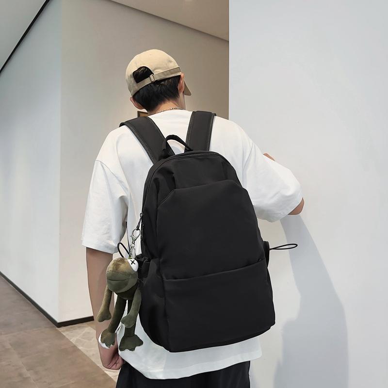 Schoolbag Mori Solid Color Backpack Women's Large-capacity Korean Version of Campus Style Schoolbag Fashion Trend Student Backpack