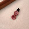 Korean Rose Flower Hair Duckbill Clip Acetic Acid Small Flower Side Clip Simple Temperament Bangs Hairpin Styling Accessories