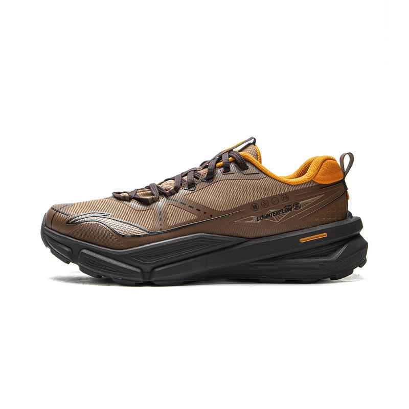 New LiNing CF Tracing, Xinglan Cushioning Lightweight Rebound Low top Hiking Shoes Unisex Brown Cocoa Brown AHTV027-1