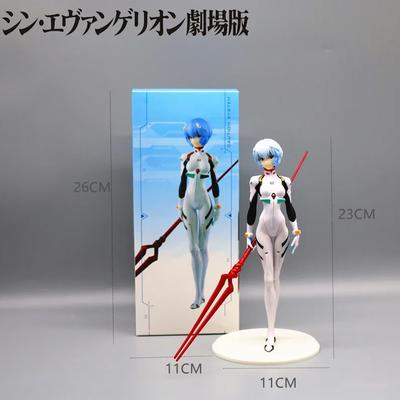 23cm NEON Genesis EVANGELION Figures Ayanami Rei Action Figure Cake Decorations PVC Model Anime Asuka Makinami Collection Toys