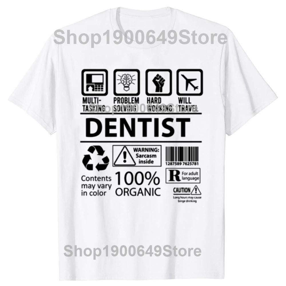 Male Tshirt Doctor Artist Equal Dentist Definition Noun Funny Shirt Euro Size T Shirt Fashion Tshirt Streetwear Camisetas