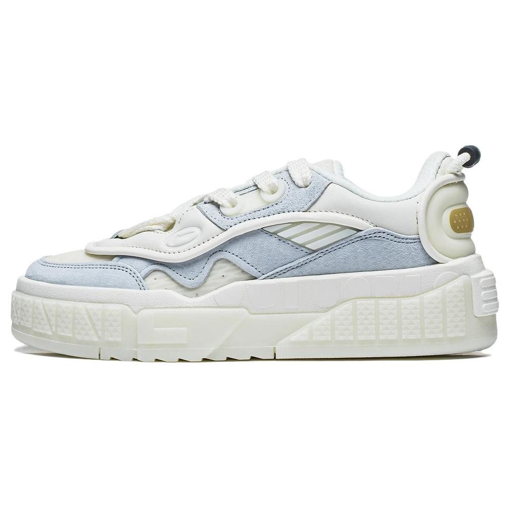 Disney X Li Ning 001 Unblock Non-Slip Wear-Resistant Low-Top Sports Casual Shoes Women Sneakers White Blue AGCT092-1