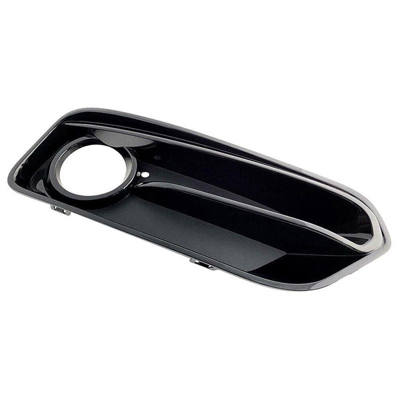 Car Front Bumper Lamp Bezel Fog Lights Frame Cover For BMW 1 Series F20 F21 LCI Sport 2015-2018 With Lamp Holes Black