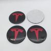 SGJPH1 19+1pcs 56mm 60mm 65mm For Tesla Model 3 Model Y Car emblem Wheel hub Center Cap Badge covers Decals Styling accessories