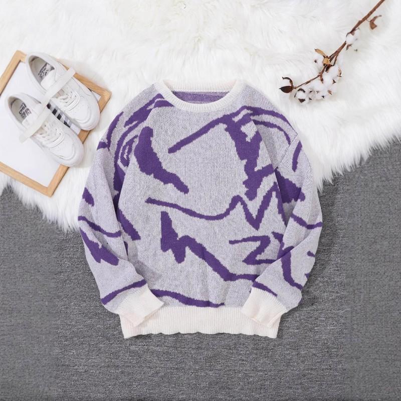 Sweatshirt à col rond surdimensionné Hommes Femmes Mélange de coton épais Manches longues Streetwear Haut Automne Tenue décontractée