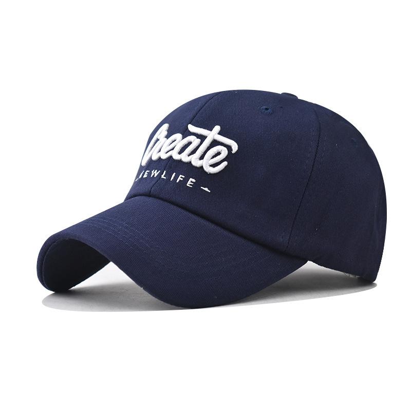 New Cotton Greated Large Embroidery Baseball Cap Men's and Women's Personality Outdoor Three-dimensional Embroidery Cap