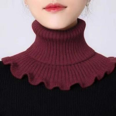 Damen Kuscheliger Zervikaler Halswärmer Snood – Weicher Kernspunngarn-Pullover für Herbst & Winter