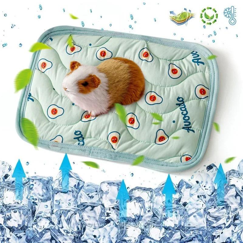 Hamster Cooling Pad Small Pet Cooling Mat Summer Ice Silk Cooling Mat Pet Cooling Mat Hamster Sleeping Mat Pet Supplies Mattress