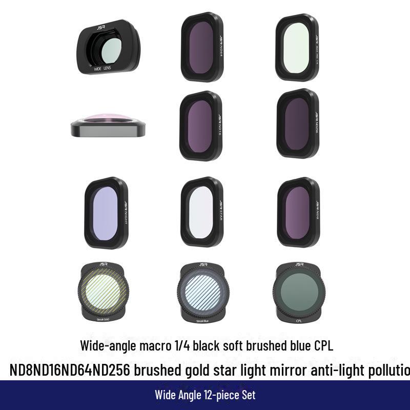 DJI Osmo Pocket 3 Filter: PL-Polarisations-, Weitwinkel- und Makroobjektive für Kameras der dritten Generation