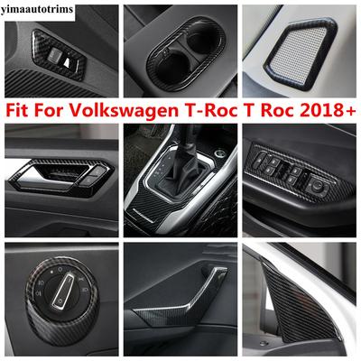 Shift Gear Panel Water Cup / Speaker / Window Lift /Pillar A Frame Cover Trim For Volkswagen T-Roc T Roc 2018 - 2025 Accessories