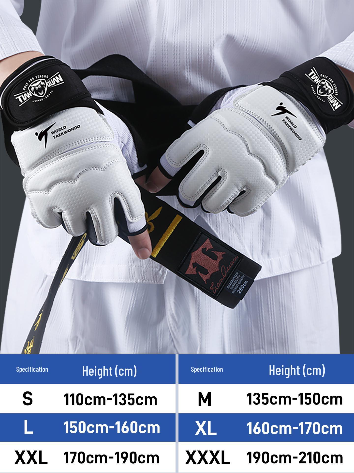 Adult Men s and Children s Half-Finger Boxing Gloves for Professional Combat, Sanda, Taekwondo, and Punching Bag Training. S