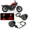 Motorcycle LED Turn Signal Light Vintage Modified Steering Lamp Indicator Fits for Yamaha