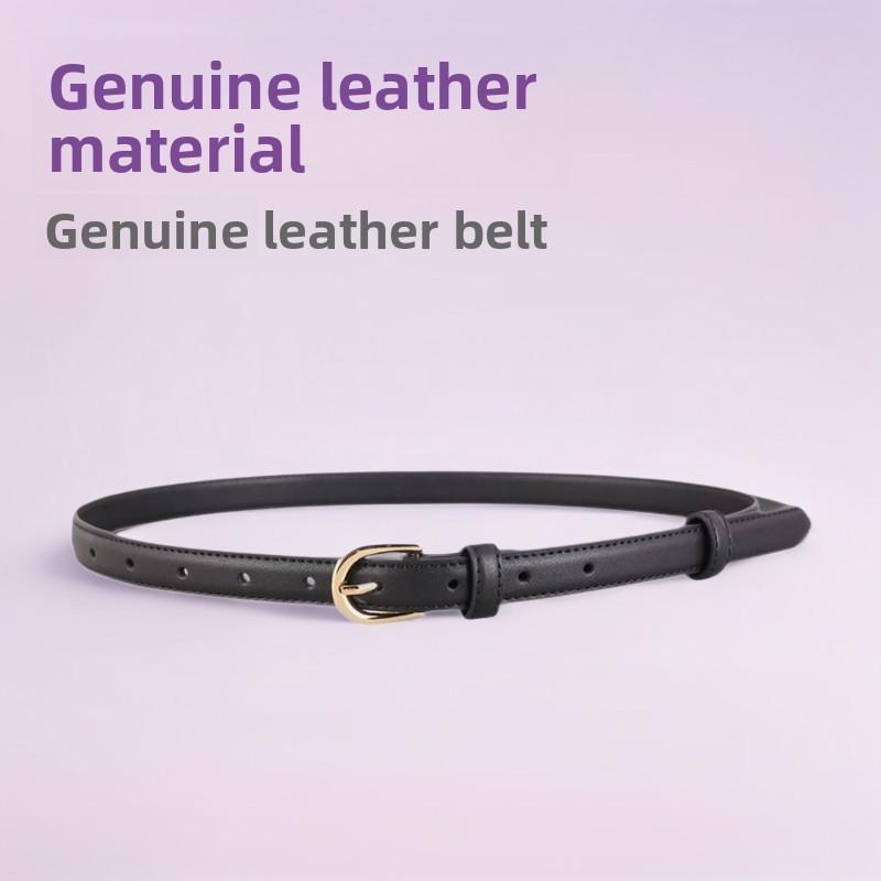 Genuine Leather Womens Casual Belt With Pin Buckle For Dresses And Pants Perfect For Spring 2026