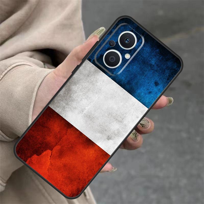 France National Flag Case For OPPO Reno 14 12 11 10 13 Pro 14F 13F 12F 11F 8 7 Lite OPPO Find X9 X8 X6 Pro Cover