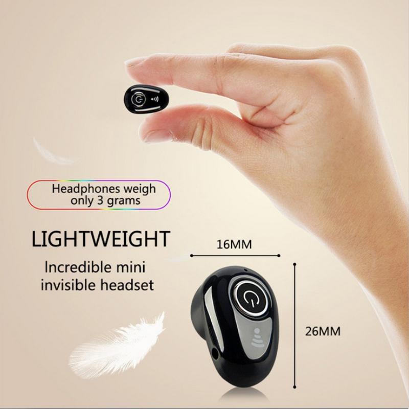 Mini bezdrátová sluchátka do uší Bluetooth sluchátka Přenosná sportovní sluchátka Handsfree náhlavní souprava Sluchátka pro chytré telefony iOS/Android