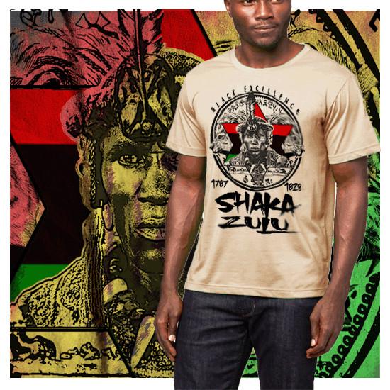 African King Shaka Zulu Warrior  Marcus Garvey Melanin Pride Africa Roots Unisex T-Shirt M