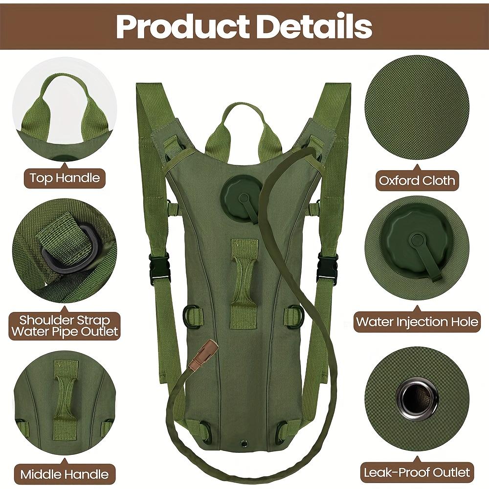 3L Hiking Water Backpack, Running Water Refill Backpack, Tactical Water Backpack with 3L Water Bladder