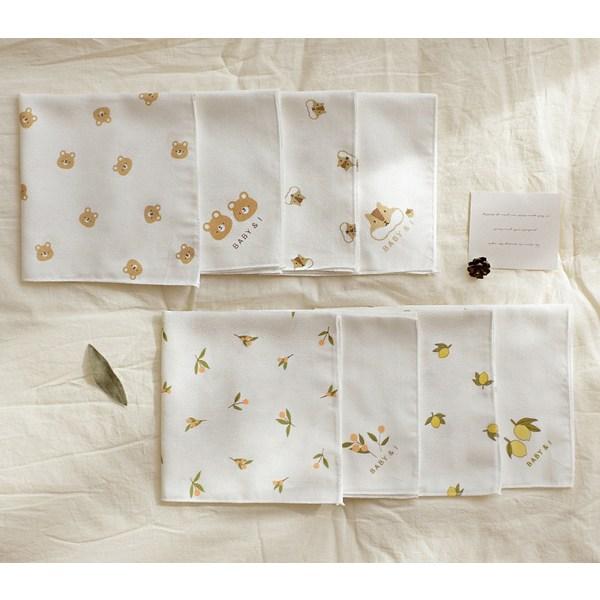 Baby & I Printed Handkerchief 10p Set, Korean Baby Products