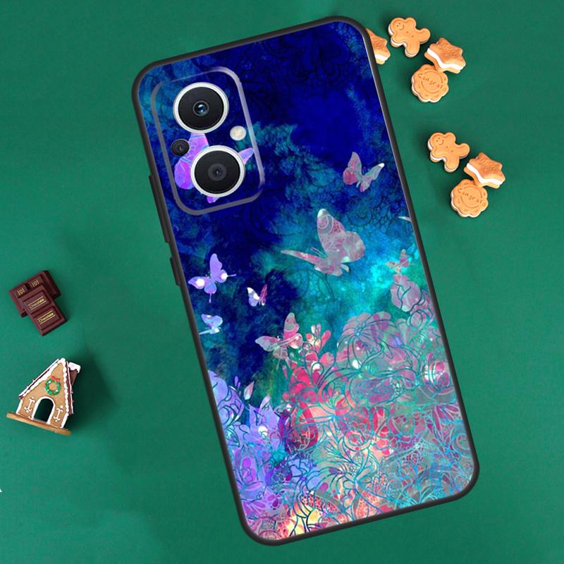 Beautiful Butterfly Case For OPPO Reno 14 F 13 12 11 10 Pro 8T 8 7 Lite Cover For OPPO Find X8 X6 X5 X9 Pro Coque