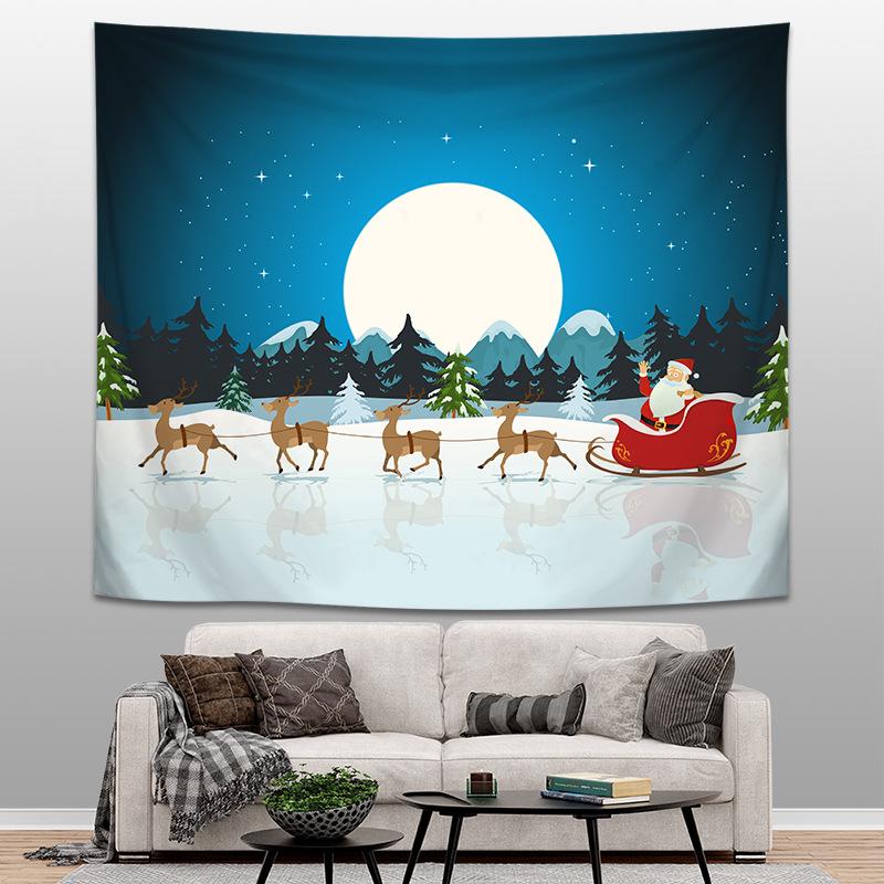 Christmas home decoration tapestry wall tapestry European style scene background cloth bohemian tapestry tapeçaria de natal