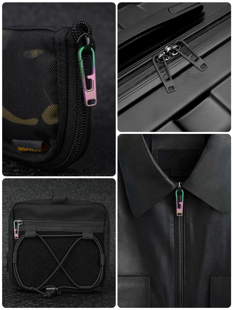 Viperade VAT1 Titan Reißverschlussanhänger Abnehmbarer Reißverschluss Reißverschlussanhänger Universeller Reißverschlussanhänger Reparatur für und Rucksäcke Hochbelastbarer Ersatz, Anhänger, Lasche,