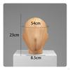 Mannequin Head Wooden BaseGrain Finish Hairpiece Display Tabletop Hat Stand Wood Grain