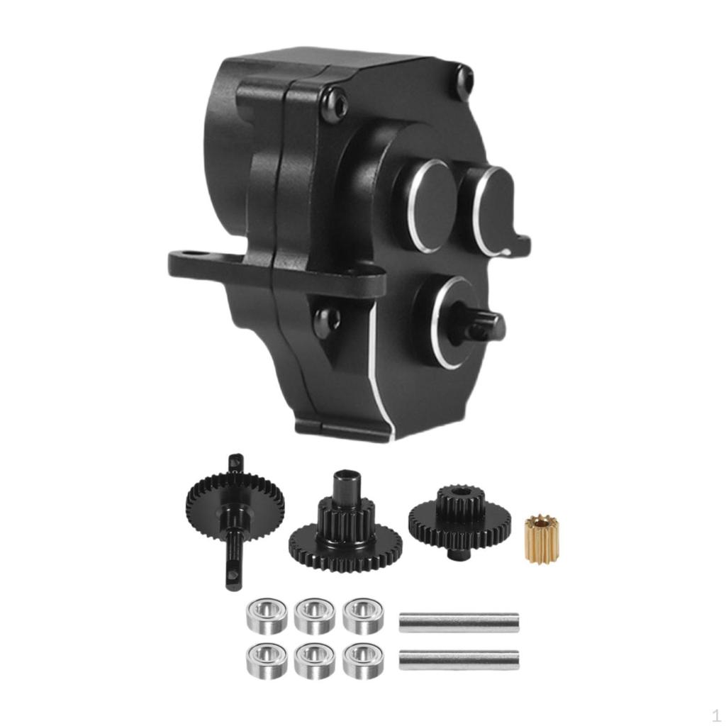1/18 RC Car Transmission Housing and Gear Set Case Gearbox for TRX4M