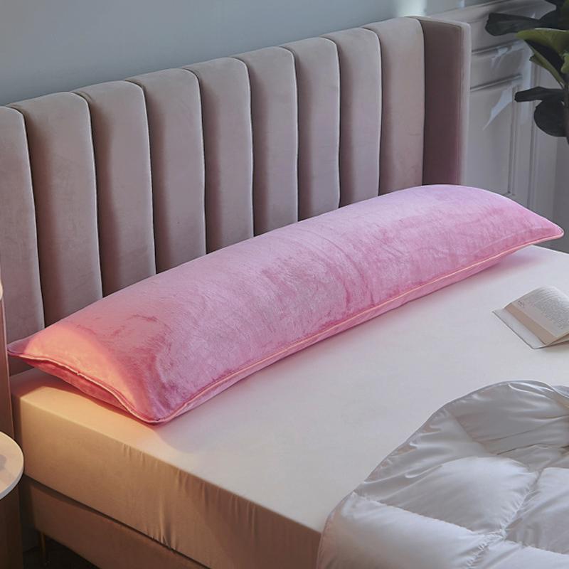 1Pcs Soft Flannel Long Pillow Case Large Size Comfortable Lover Sleeping Pillow Cover 120/150/180cm Bedding Body Pillowcase