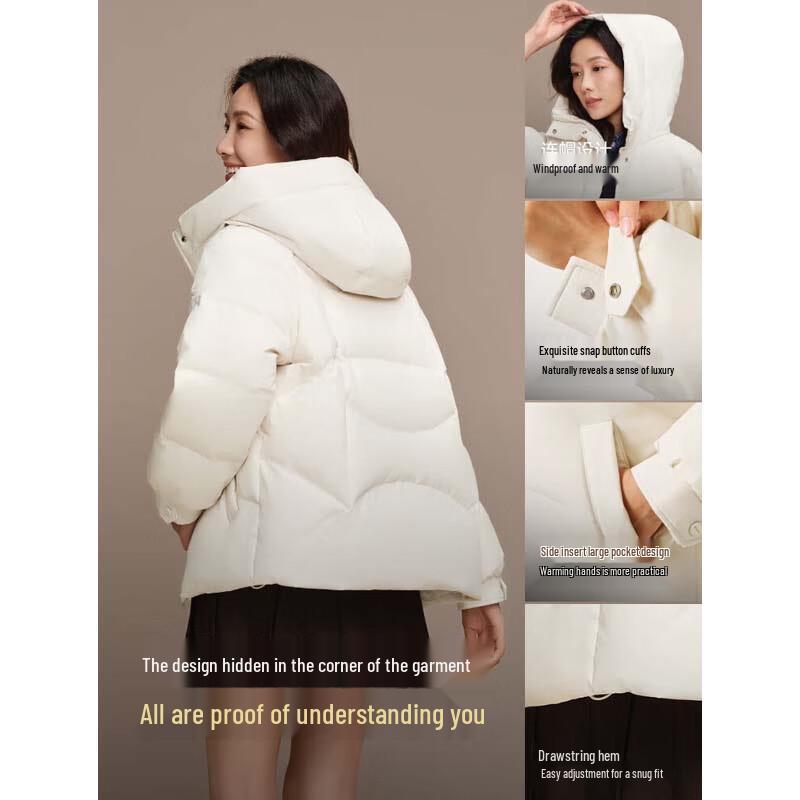 Bosideng B250245202 Commuter Hooded Down Jacket