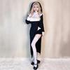 Nun Dress Sexy Drag Nurse Dress Halloween Vampire Reaper Maid Plus Size Skinny Robe
