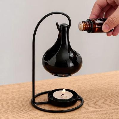 Kreativer Ätherisches Öl Ofen Vintage Duft Diffusor Hängender Aromatherapie Brenner Teelichthalter Eisenrahmen
