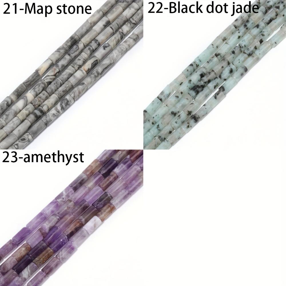 1 filo/sacchetto 9x4mm cilindrico nodo di bambù tubo tondo opale giada perline di pietra sciolte per realizzare collane e braccialetti fatti a mano fai da te